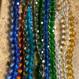 Glass Beads Faceted Round 10mm